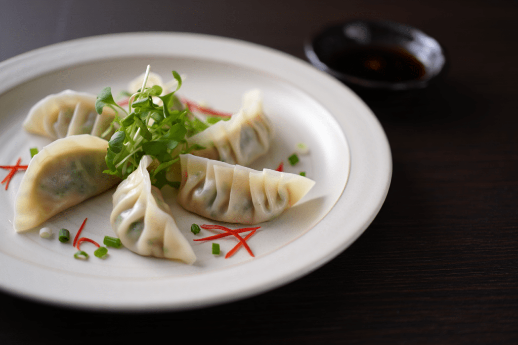 Gyozas de langostinos