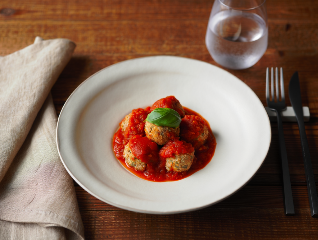 Albóndigas de atún con salsa de tomate