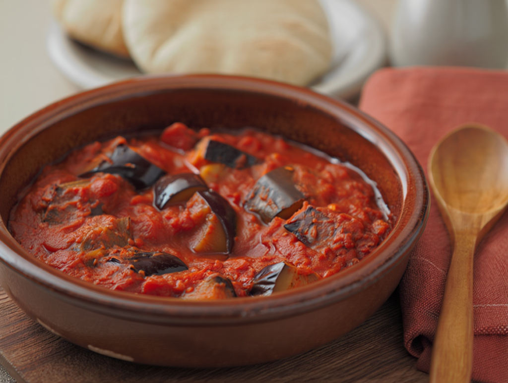 Shakshuka vegana de berenjena