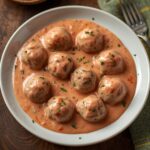 Comida a domicilio - Albóndigas suecas con salsa chipotle