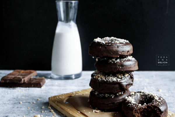 Donuts de chocolate saludables