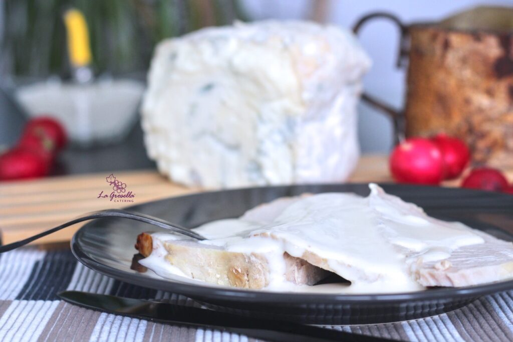 Puntas de solomillo de cerdo al gorgonzola