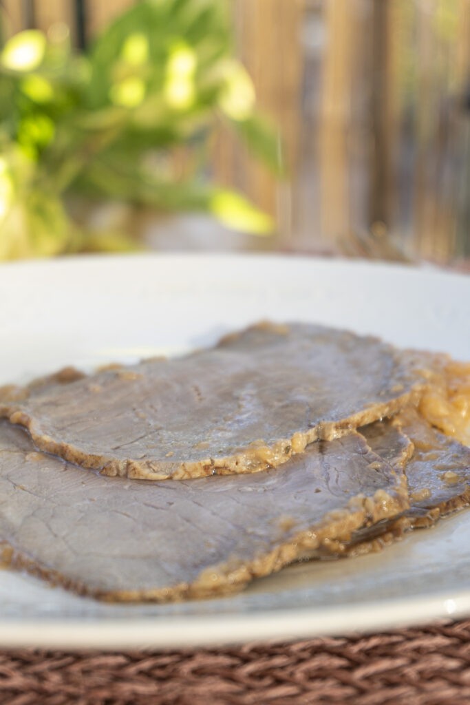 Ternera asada con salsa de Brandy