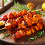 Comida a domicilio - Pinchos morunos rojos de pollo