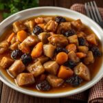 Comida a domicilio - Pavo guisado con moscatel y uvas pasas