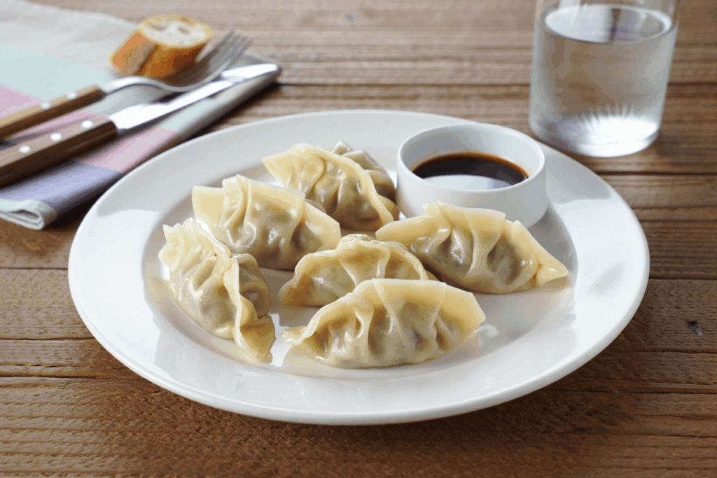 Gyozas de cerdo a la barbacoa