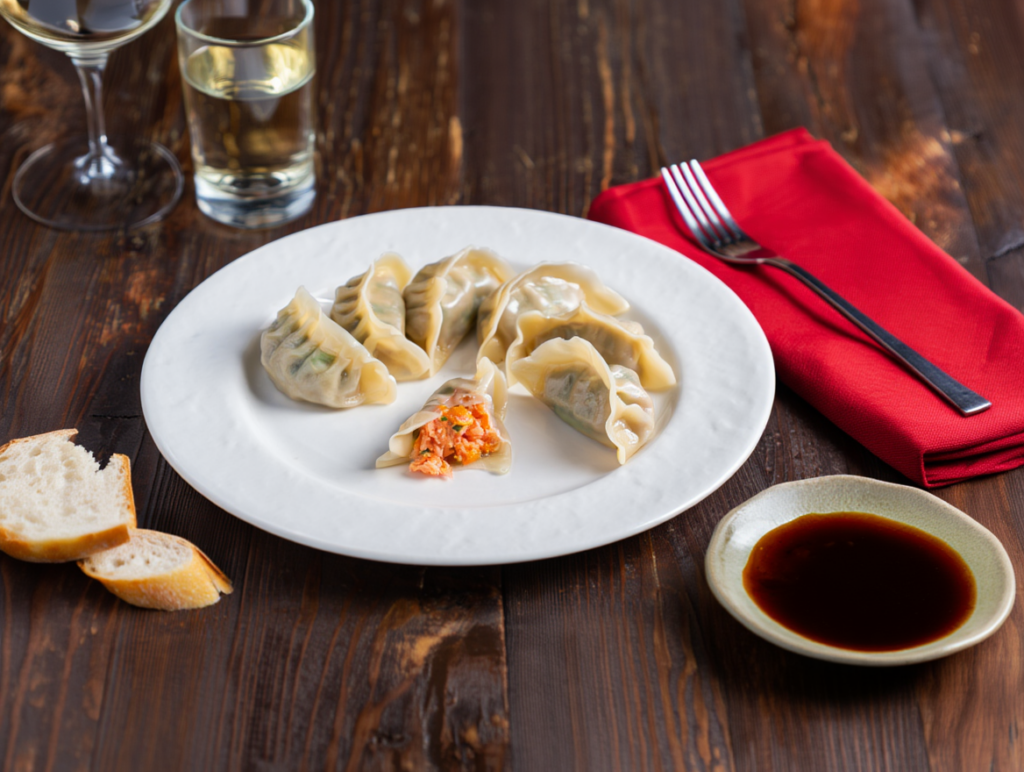 Gyozas de salmón