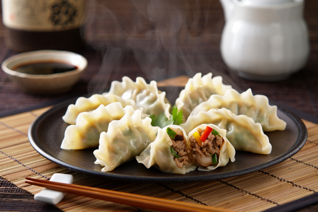 Gyozas de ternera bulgogi y verduras