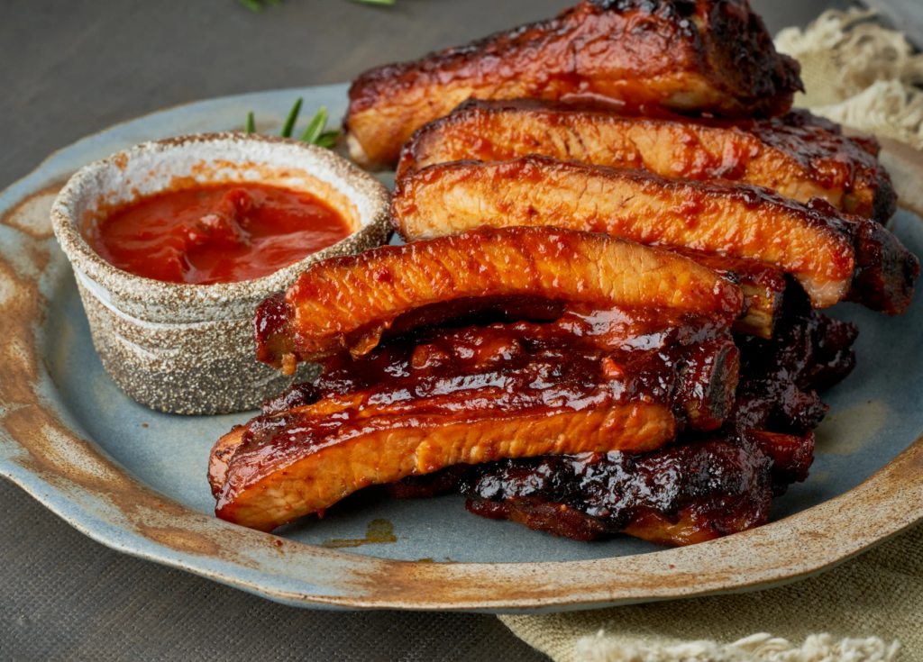 Costillas de cerdo al curry rojo
