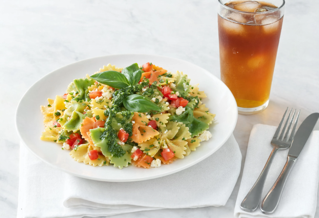 Ensalada de pasta caprese