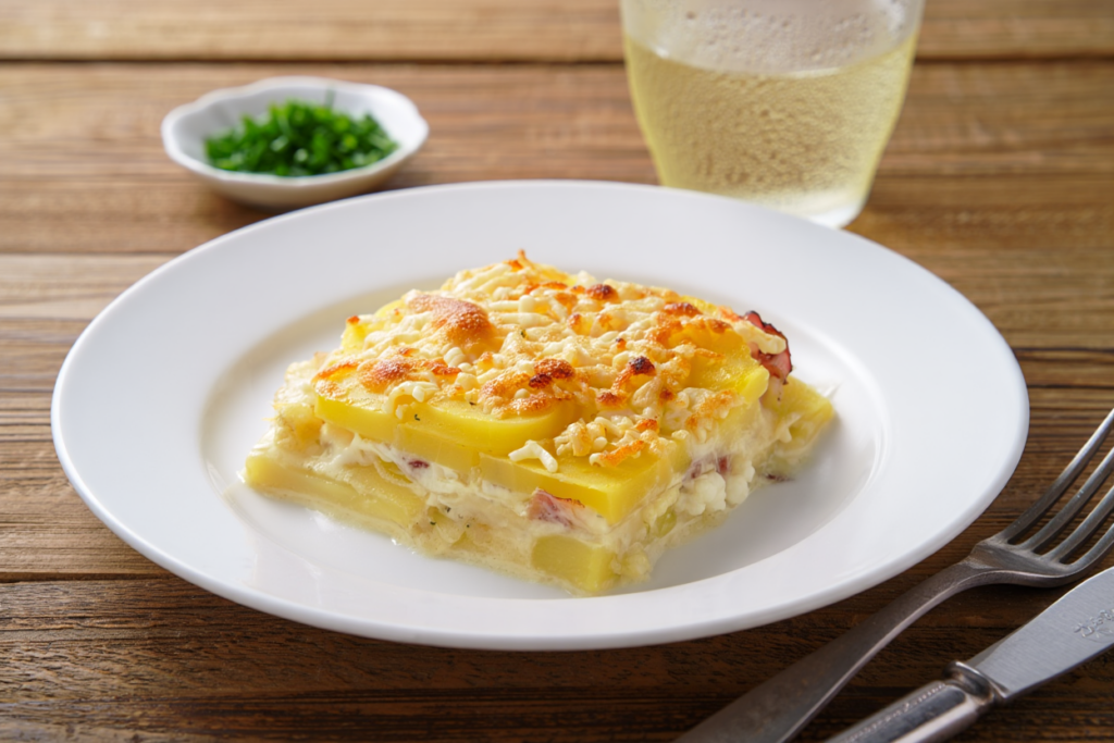 Gratén de patatas y bacon