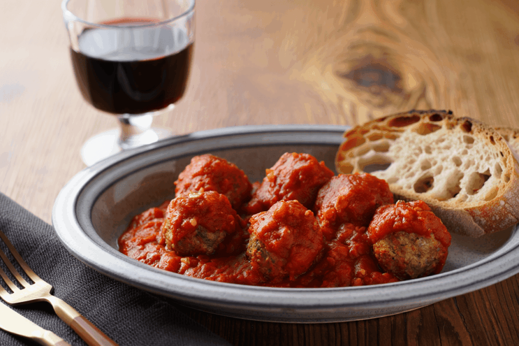 Mini albóndigas de carne con salsa provenzal