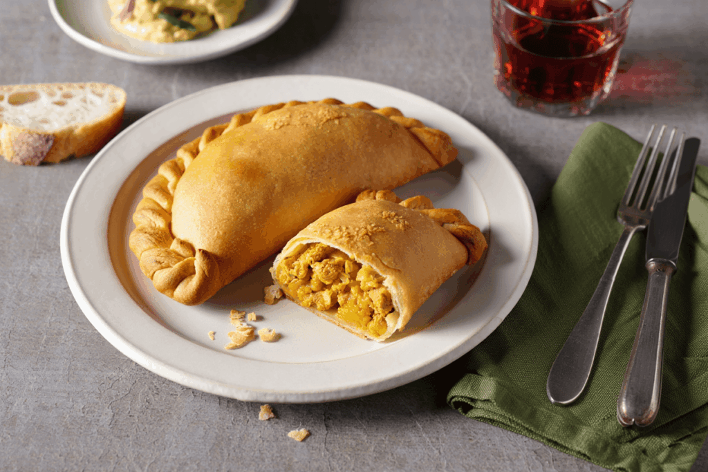 Empanada chilena de pollo al curry