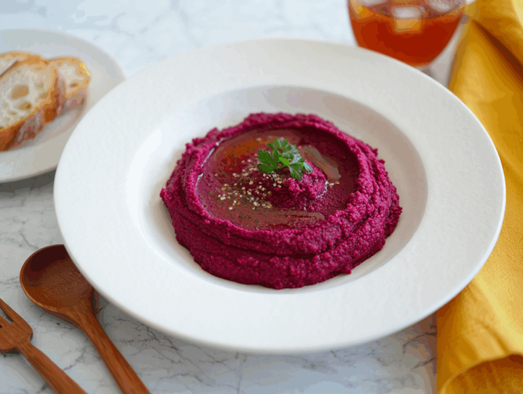 Hummus de remolacha