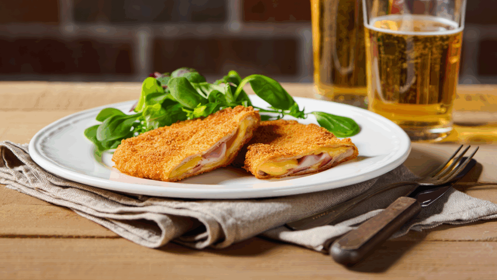 Libritos de lomo rellenos de jamón york y queso