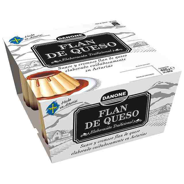 Flan de queso Danone