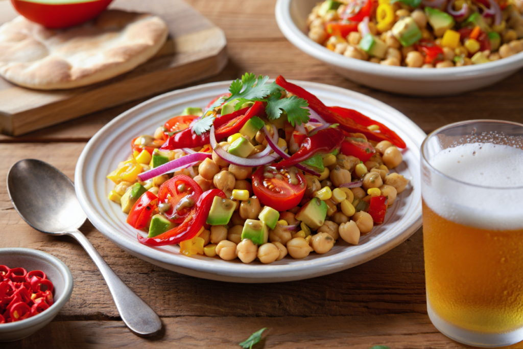 Ensalada mexicana de garbanzos