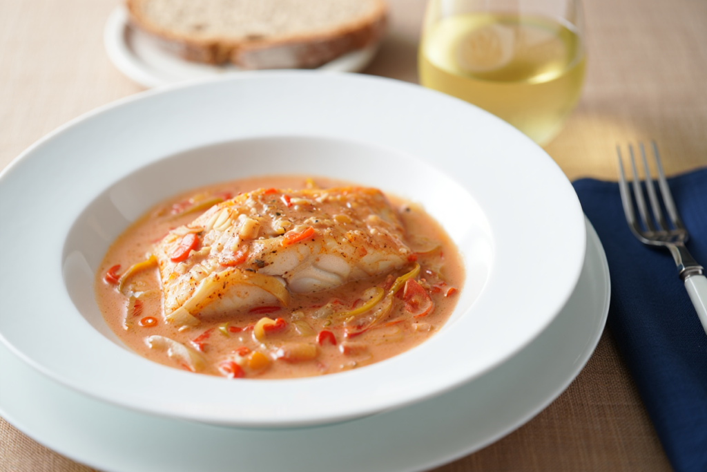 Corvina con salsa margarita