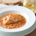 Comida a domicilio - Merluza con salsa margarita