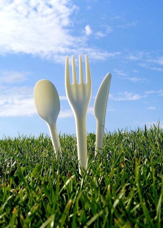 Cubiertos compostables