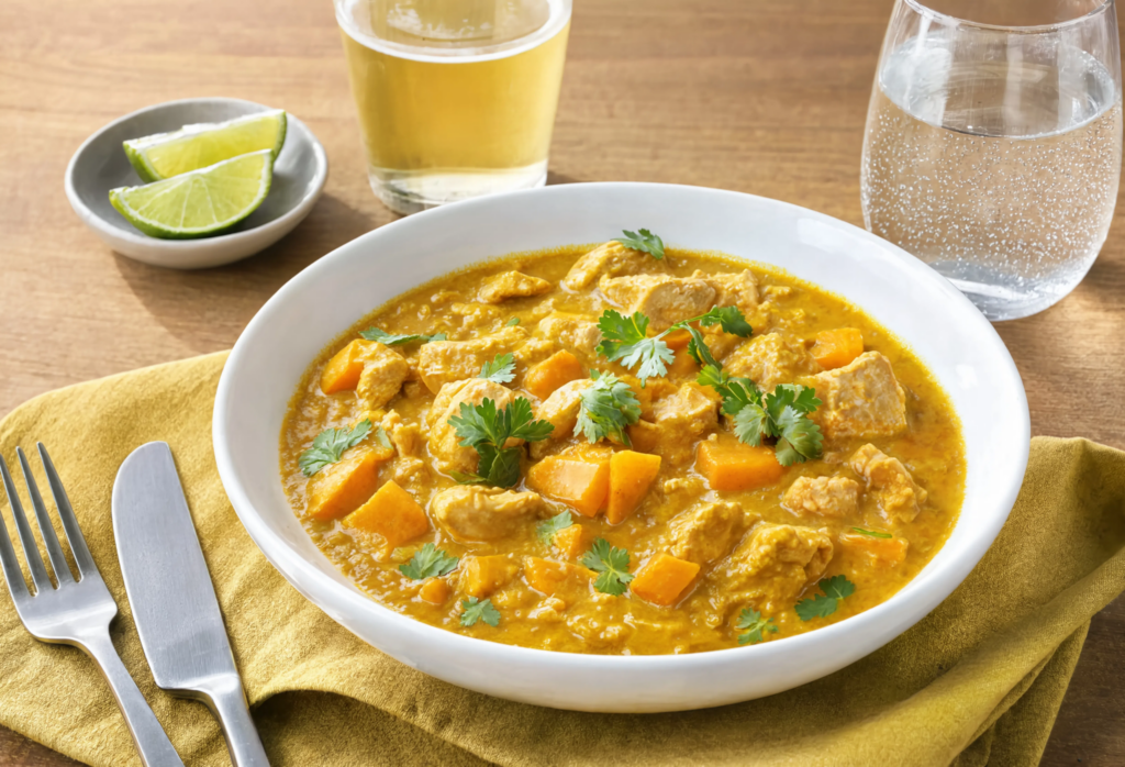 Ragú de pavo con calabaza y toque cítrico-especiado