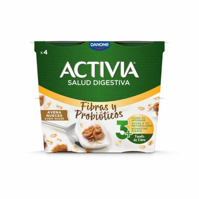 Yogur Activia avena y nueces