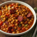 Comida a domicilio - Potaje campesino de garbanzos con chorizo asturiano